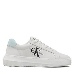 

Снікерcи Calvin Klein Jeans Chunky Cupsole Laceup Mon Lth Wn YW0YW00823 White/Sprout Green 0LF, Білий