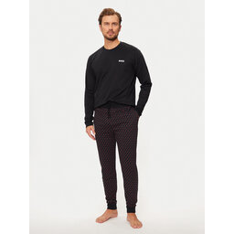 BOSS Boss Pizsama 50527344 Fekete Relaxed Fit