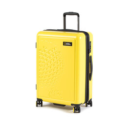 National Geographic Vidutinio Dydžio Kietas Lagaminas National Geographic Globe H162HA.60.68 Yellow 68