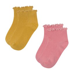 Nelli Blu 2 pares de calcetines cortos para niño Nelli Blu 7KB-003-SS23 Rosa