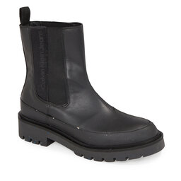 Calvin Klein Jeans Ghete Jodhpur Calvin Klein Jeans Combat Mid Chelsea Boot Wn YW0YW01254 Triple Black 0GT