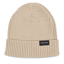 Calvin Klein Căciulă Calvin Klein Classic Cotton Rib Beanie K50K510982 Stony Beige ACE