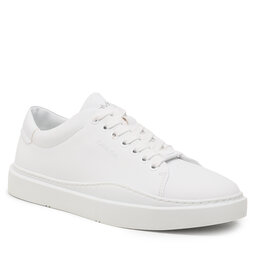 Calvin Klein Сникърси Calvin Klein Low Top Lace Up Lth HM0HM01051 Triple White 0K4