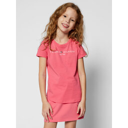 Tommy Hilfiger Tommy Hilfiger Póló Essential Tee KG0KG05242 D Rózsaszín Regular Fit