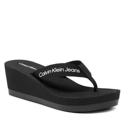 Calvin Klein Jeans Japanke Calvin Klein Jeans Beach Sandal Monogram YW0YW0064 Black BDS