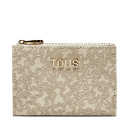 TOUS Etui na karty kredytowe TOUS Kaos Mini Lines 2002184201 Beżowy