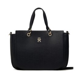 Tommy Hilfiger Handtasche Tommy Hilfiger Th Emblem Satchel AW0AW14503 DW6
