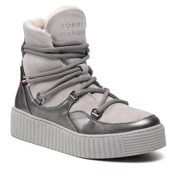 Tommy Hilfiger Tronchetti Tommy Hilfiger Th Warm Lined Up Boot FW0FW06053 Grey Whisper PQU