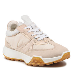 ECCO Sneakersy ECCO Retro Sneaker W 21170360364 Limestone/Limestone/Limestone/White