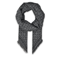 Calvin Klein Chusta Calvin Klein Aop Monogram Jacquard LV04F8054G Czarny