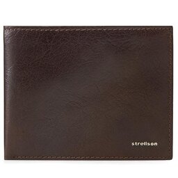 Strellson Duży Portfel Męski Strellson Billfold H8 4010001301 Brązowy
