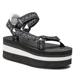 KARL LAGERFELD Сандали KARL LAGERFELD KL82900 Black/White Weave