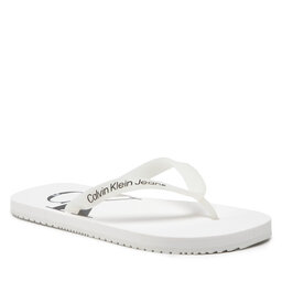 Calvin Klein Jeans Джапанки Calvin Klein Jeans Beach Sandal Monogram Tpu YM0YM00055 Bright White 02S
