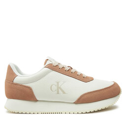 Calvin Klein Jeans Snīkeri Calvin Klein Jeans Runner Laceup Low Mix Mg YW0YW01798 Balts