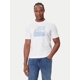 BOSS BOSS Camiseta Te_Wheel 50546381 Blanco Regular Fit