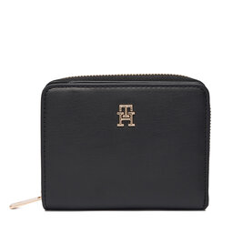 Tommy Hilfiger Cartera Tommy Hilfiger Th Icon Med Za Flap AW0AW17742 Negro