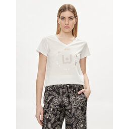 Liu Jo Liu Jo Marškinėliai TA4137 J6040 Balta Regular Fit