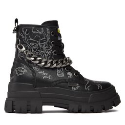 

Черевики туристичні Buffalo Aspha Rld Chain 1622311 Graffiti Black /White, Чорний