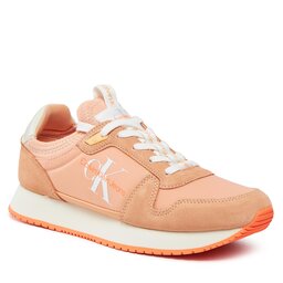 Calvin Klein Jeans Αθλητικά Calvin Klein Jeans Runner Sock Laceup Ny-Lth Wn YW0YW00840 Apricot Ice/Bright White 0JL