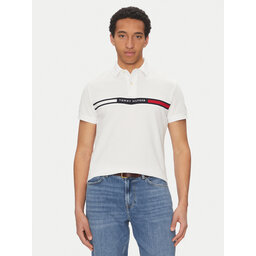 Tommy Hilfiger Tommy Hilfiger Poloshirt Chest Insert MW0MW38130 Weiß Regular Fit