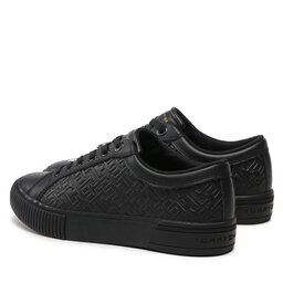 

Снікерcи Tommy Hilfiger Th Monogram Leather Sneaker FW0FW06858 Black BDS, Чорний