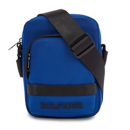 Tommy Hilfiger Τσαντάκι Tommy Hilfiger Th Monotype Mini Reporter AM0AM12204 Μπλε