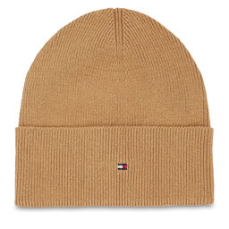 Tommy Hilfiger Čiapka Tommy Hilfiger Essential Flag Beanie AW0AW15309 Classic Khaki RBL