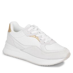 Tommy Hilfiger Sneakersy Tommy Hilfiger Lux Monogram Runner FW0FW07816 White YBS