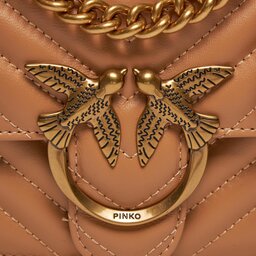 

Сумка Pinko Love One Mini Dc AI 23-24 PLTT 100074 A0GK Light Brow C71Q, Коричневий