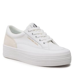 Calvin Klein Jeans Sneakers Calvin Klein Jeans Vulc Flatf Low Cut Mix Material YW0YW00864 White YBR