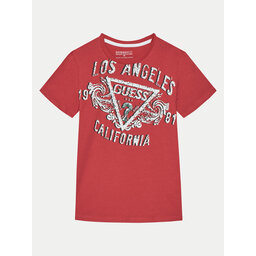 Guess Guess Majica L5RI00 K8HM4 Rdeča Regular Fit