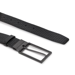 

Чоловічий ремінь Calvin Klein Adj/Rev Slim Frame Mono 35Mm K50K511355 Black Nano Mono/Black Smooth 0GL, Чорний