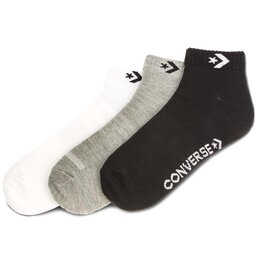 Converse Комплект 3 чифта къси чорапи унисекс Converse E746A-3010 Бял