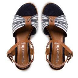 

Босоніжки Tamaris 1-28346-20 Cuoio/Stripes 453, Коричневий