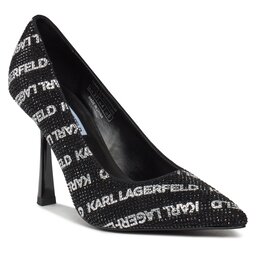 KARL LAGERFELD High Heels KARL LAGERFELD KL31314 Black Suede W/Silver