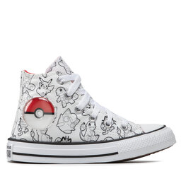 

Кеди Converse Ctas Hi A01230C White/Black/University Red, Білий