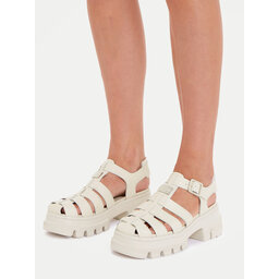 

Босоніжки Tommy Jeans Tjw Fisherman Sandal EN0EN02542 Newsprint ACG, Бежевий