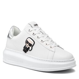 KARL LAGERFELD Laisvalaikio batai KARL LAGERFELD KL62530 White Lthr W/Silver