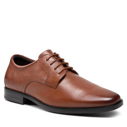 Clarks Halbschuhe Clarks Howard Walk 261620177 Dark Tan Leather
