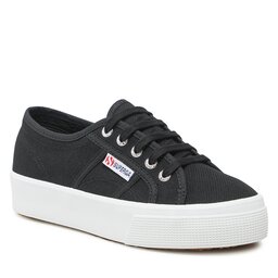 Superga Teniși Superga 2730 Mid Platform S2127IW Black/Fwhite F83