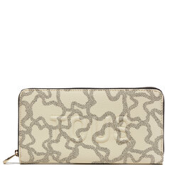 TOUS Duży Portfel Damski TOUS Kaos Icon 395910208 Beige