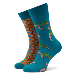 Funny Socks Дълги чорапи unisex Funny Socks Turtle SM1/21 Син