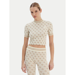 Guess Guess Футболка V5BP07 K2000 Бежевий Slim Fit