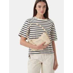 Tommy Jeans Handtasche Tommy Jeans Metal Logo Shoulder Bag AW0AW18468 Weiß