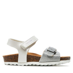 Geox Sandále Geox B Sandal Chalki Girl B922RA 0NFKC C0007 S Biela