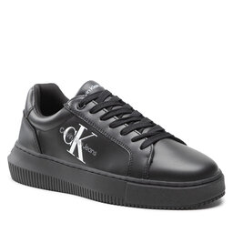 Calvin Klein Jeans Αθλητικά Calvin Klein Jeans Chunky Cupsole Laceup Mon Lth Wn YW0YW00823 Triple Black 0GT