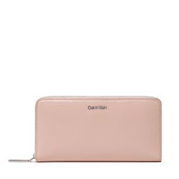 Calvin Klein Portofel Mare de Damă Calvin Klein Ck Must Z/A Wallet Lg Saffiano K60K609999 TER