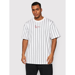 Karl Kani Karl Kani Футболка Signature Pinstripe 6030152 Білий Regular Fit