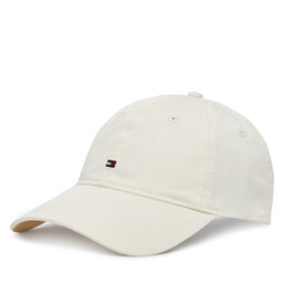 Tommy Hilfiger Șapcă Tommy Hilfiger Essential Flag Soft Cap AW0AW17632 Écru
