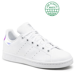 adidas Pantofi adidas Stan Smith J FX7521 Ftwwht/Ftwwht/Silvmt